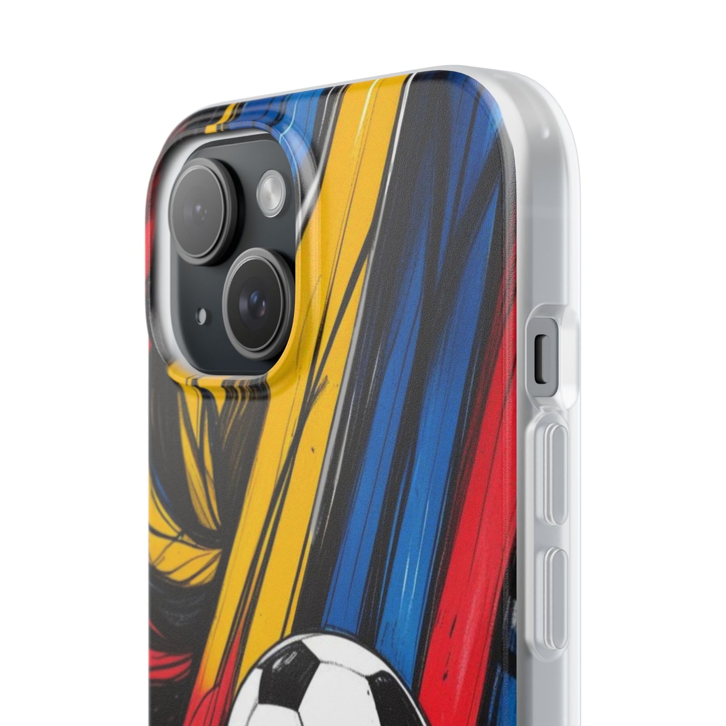 Clear Soccer Flex Case For iPhone