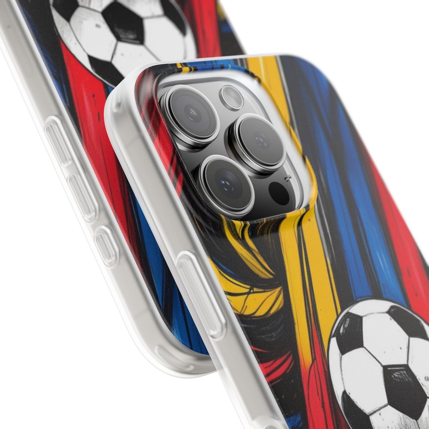 Clear Soccer Flex Case For iPhone