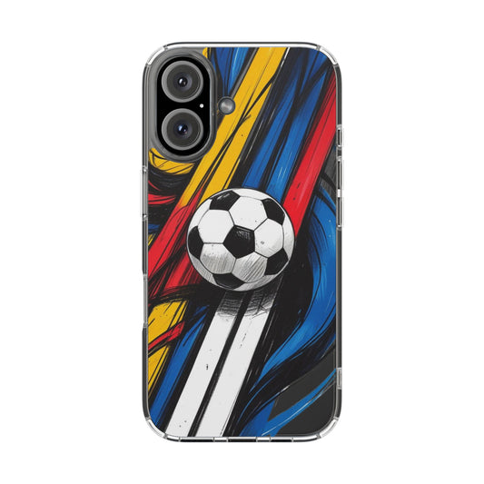 Impact-Resistant Case iPhone Case Soccer Lovers Fun Soccer Ball Pattern Cool Sport Design