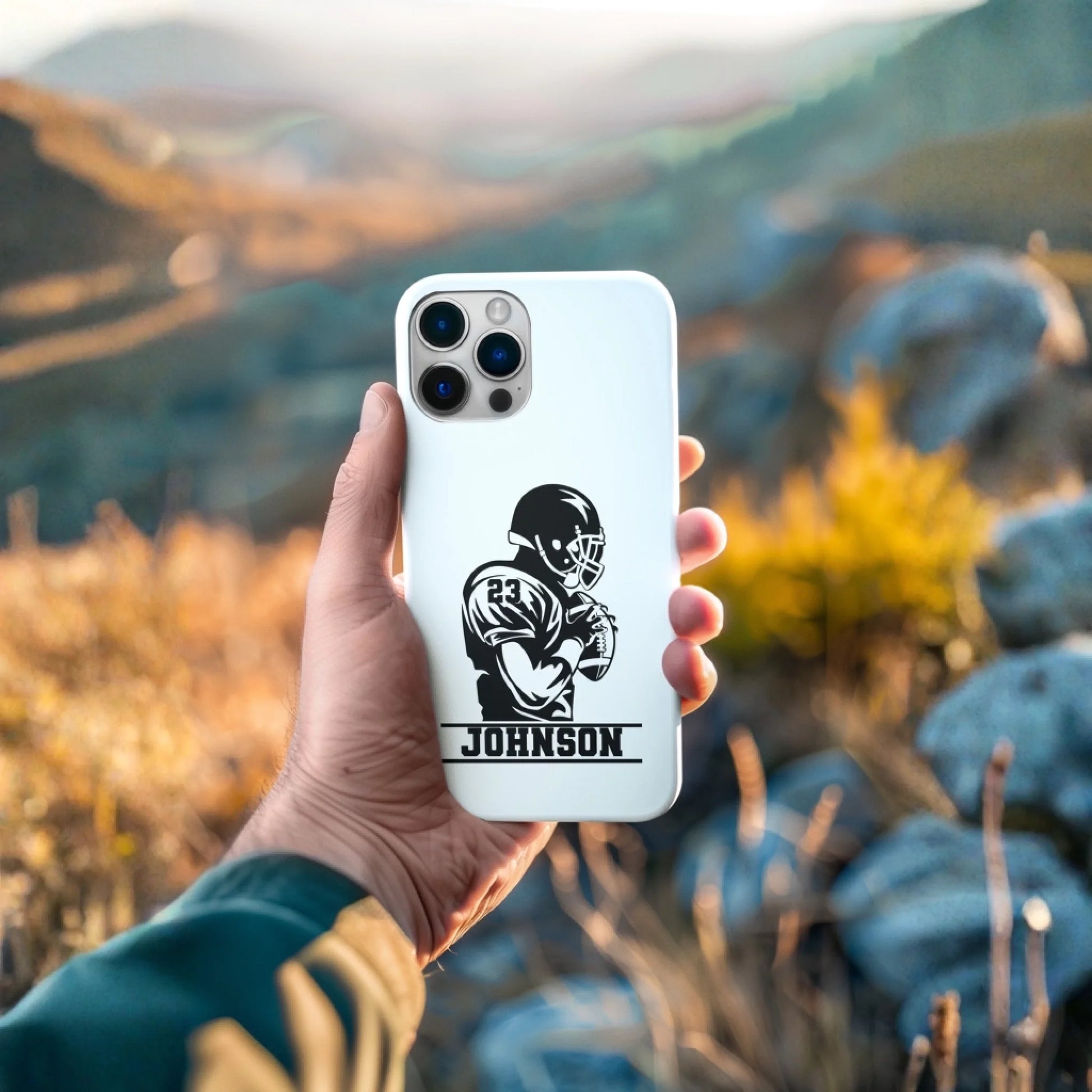 Monogram Football Mockup