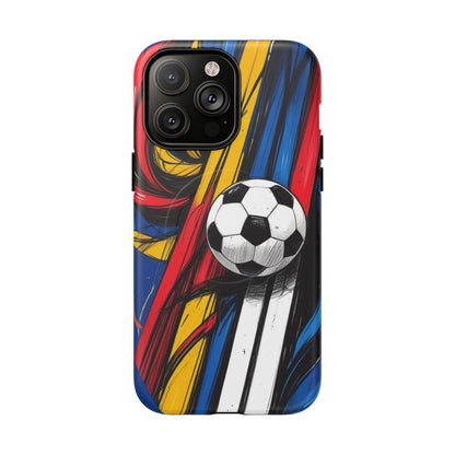 Tough Magnetic Case For iPhone Fun Soccer Ball Pattern Design for Soccer Lovers