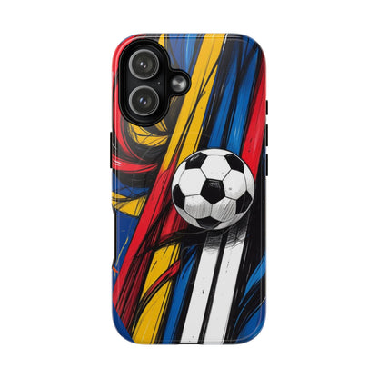 Tough Magnetic Case For iPhone Fun Soccer Ball Pattern Design for Soccer Lovers