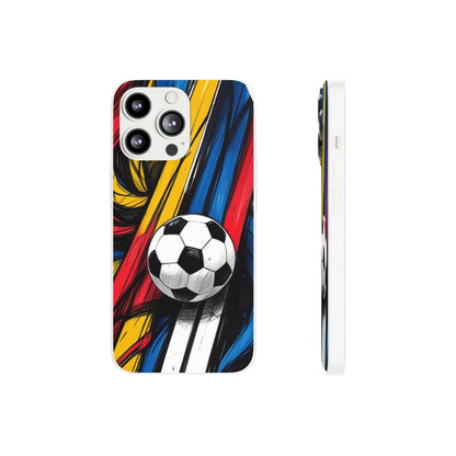Clear Soccer Flex Case For iPhone
