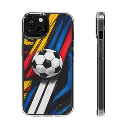 Impact-Resistant Case iPhone Case Soccer Lovers Fun Soccer Ball Pattern Cool Sport Design