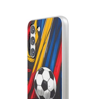 Clear Soccer Flex Case For Samsung Galaxy