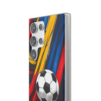 Clear Soccer Flex Case For Samsung Galaxy