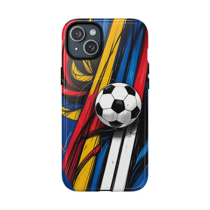 Tough Magnetic Case For iPhone Fun Soccer Ball Pattern Design for Soccer Lovers