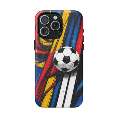 Tough Magnetic Case For iPhone Fun Soccer Ball Pattern Design for Soccer Lovers