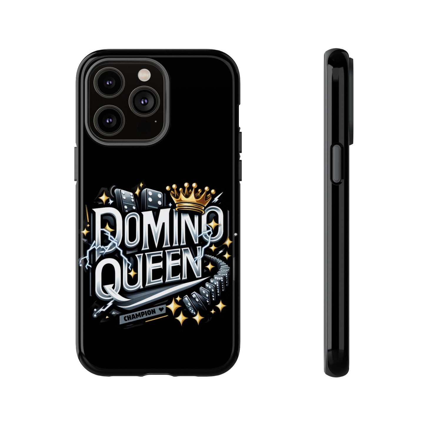 Domino Queen iPhone Tough Case - Dominoes Vibes Phone Case- Women Domino Players