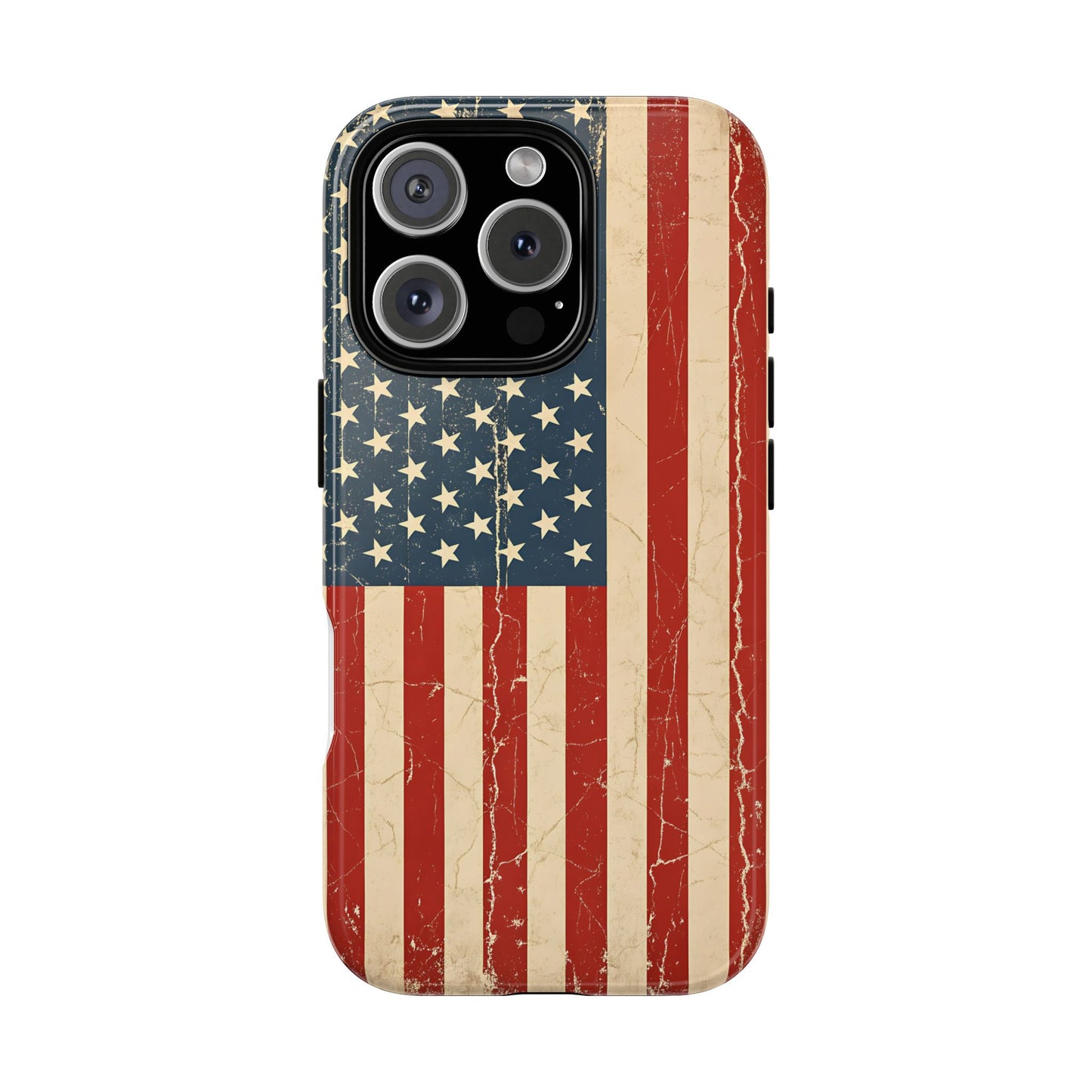 Vintage American Flag Phone Case — Patriotic Tough Case