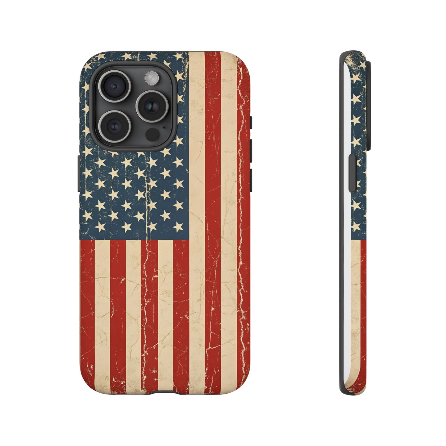 Vintage American Flag Phone Case — Patriotic Tough Case