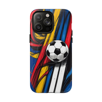 Tough Magnetic Case For iPhone Fun Soccer Ball Pattern Design for Soccer Lovers