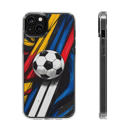 Impact-Resistant Case iPhone Case Soccer Lovers Fun Soccer Ball Pattern Cool Sport Design