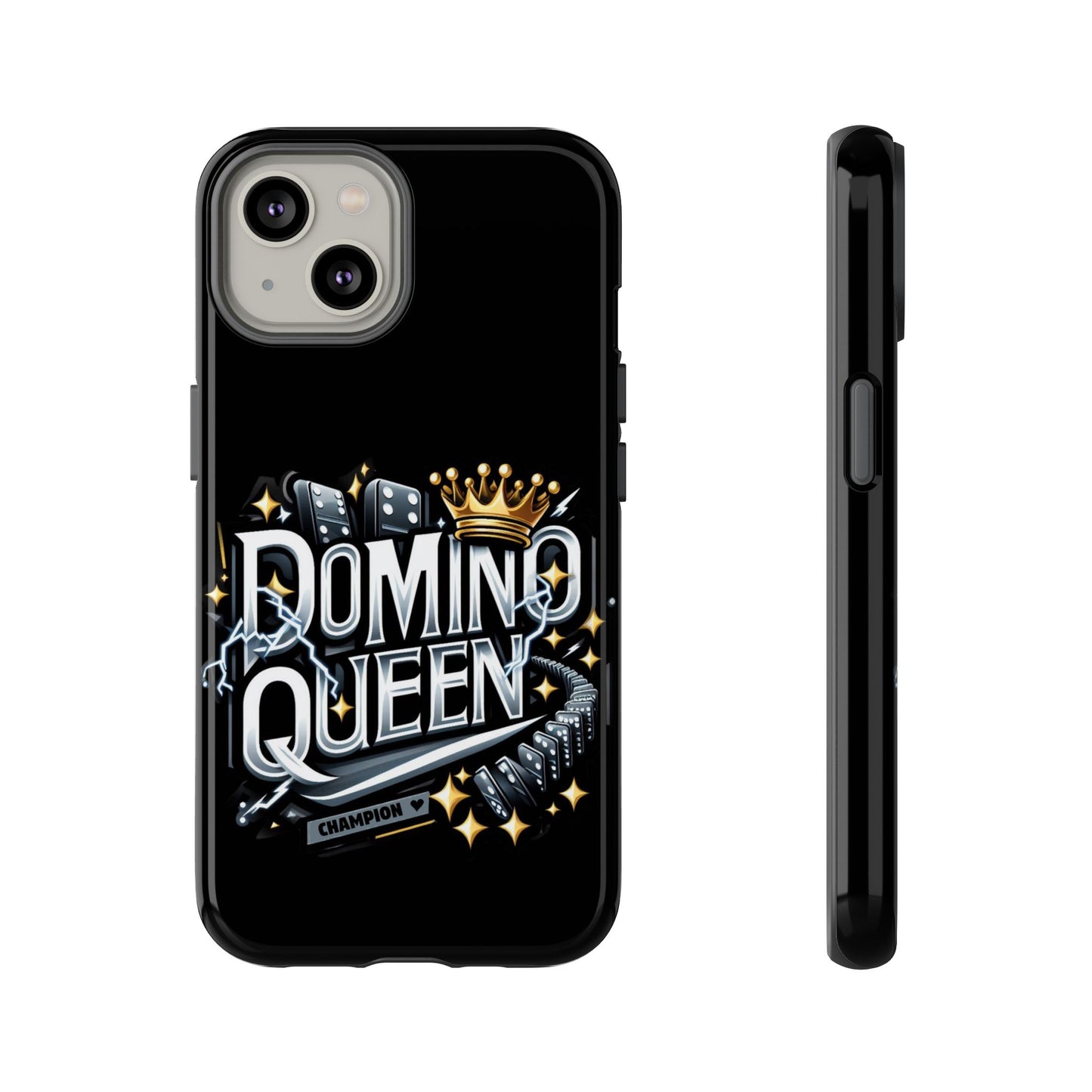 Domino Queen iPhone Tough Case - Dominoes Vibes Phone Case- Women Domino Players
