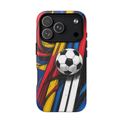Tough Magnetic Case For iPhone Fun Soccer Ball Pattern Design for Soccer Lovers