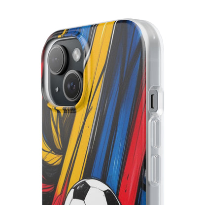 Clear Soccer Flex Case For iPhone