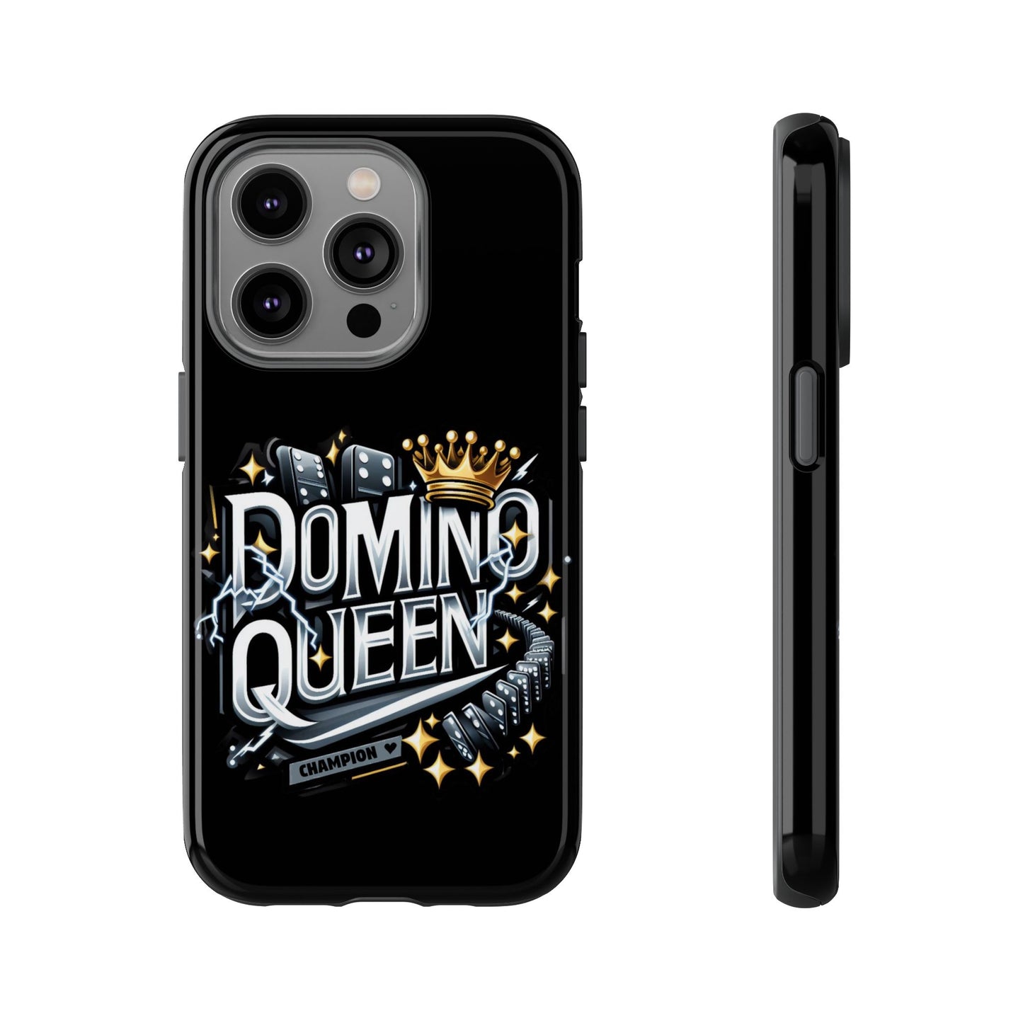 Domino Queen iPhone Tough Case - Dominoes Vibes Phone Case- Women Domino Players