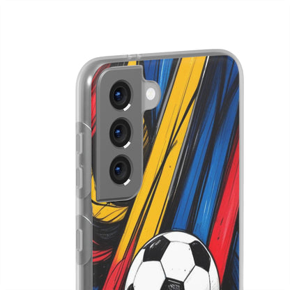 Clear Soccer Flex Case For Samsung Galaxy