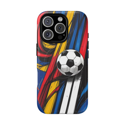 Tough Magnetic Case For iPhone Fun Soccer Ball Pattern Design for Soccer Lovers
