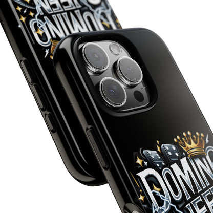 Domino Queen iPhone Tough Case - Dominoes Vibes Phone Case- Women Domino Players