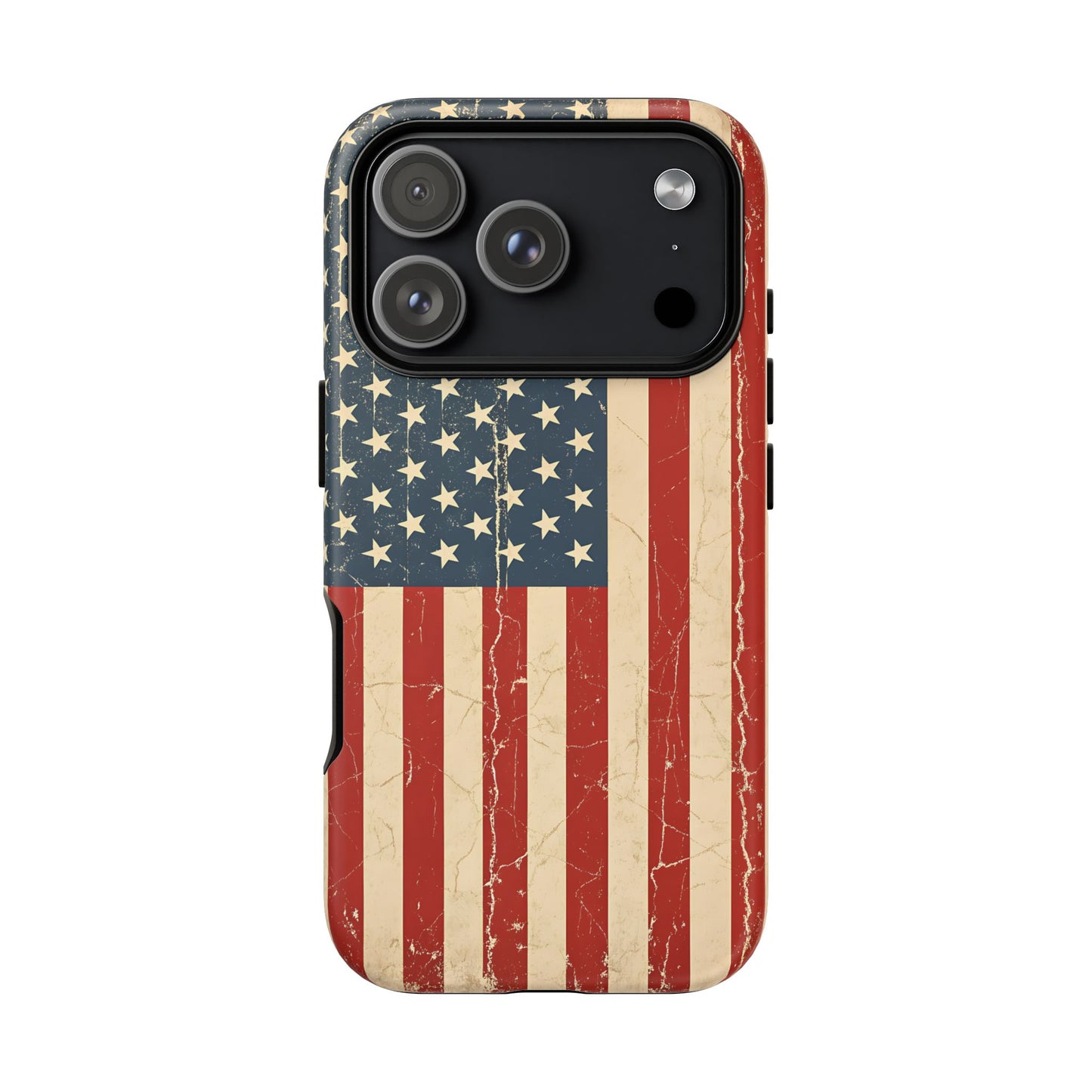 Vintage American Flag Phone Case — Patriotic Tough Case
