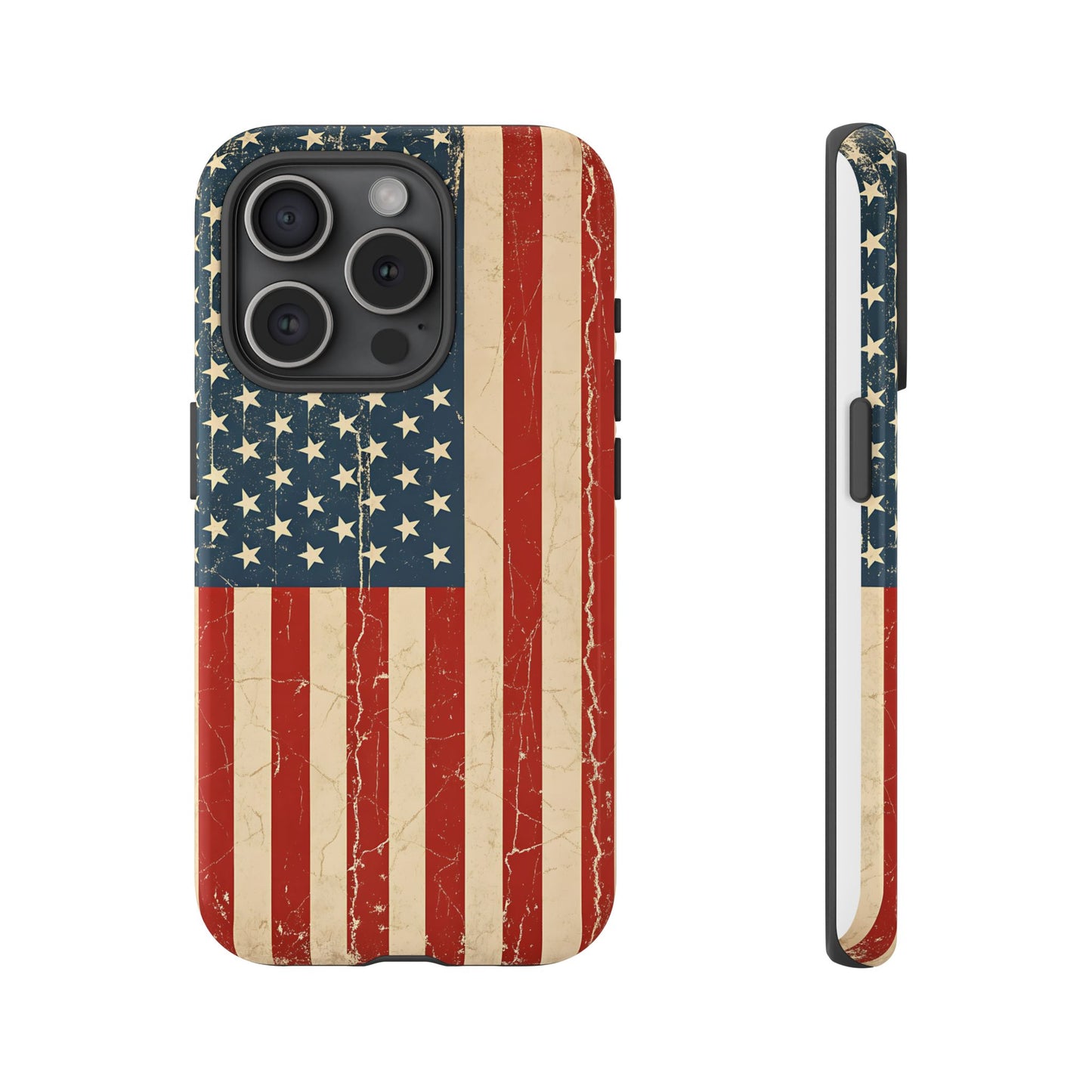 Vintage American Flag Phone Case — Patriotic Tough Case