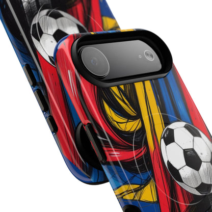 Tough Magnetic Case For iPhone Fun Soccer Ball Pattern Design for Soccer Lovers