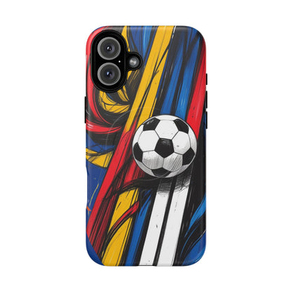 Tough Magnetic Case For iPhone Fun Soccer Ball Pattern Design for Soccer Lovers
