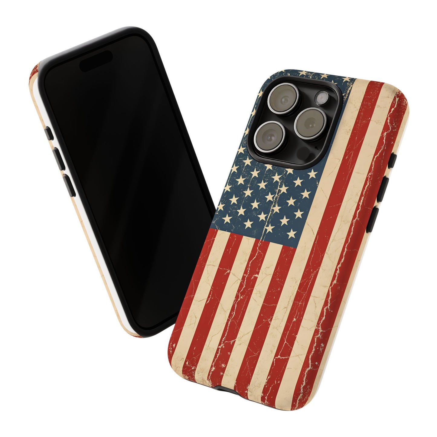 Vintage American Flag Phone Case — Patriotic Tough Case