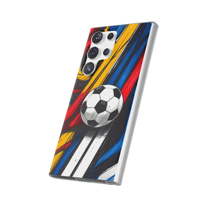 Clear Soccer Flex Case For Samsung Galaxy