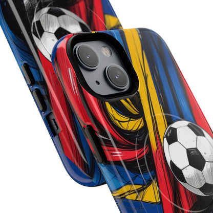 Tough Magnetic Case For iPhone Fun Soccer Ball Pattern Design for Soccer Lovers