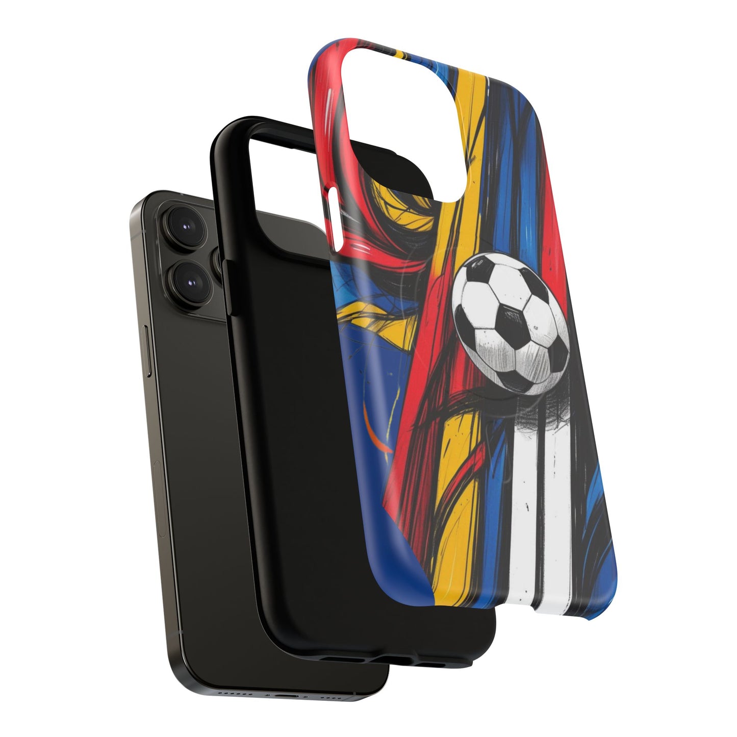 Tough Magnetic Case For iPhone Fun Soccer Ball Pattern Design for Soccer Lovers