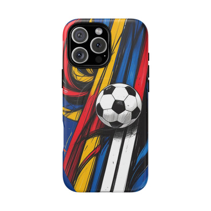 Tough Magnetic Case For iPhone Fun Soccer Ball Pattern Design for Soccer Lovers
