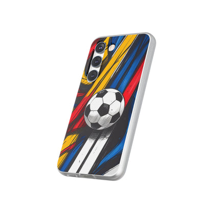 Clear Soccer Flex Case For Samsung Galaxy