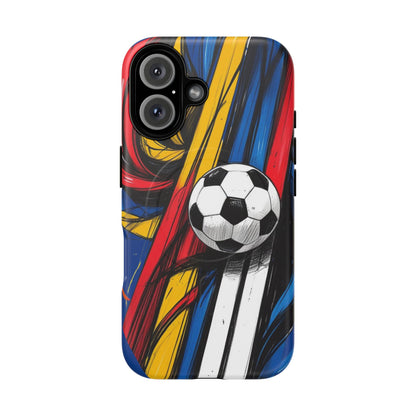 Tough Magnetic Case For iPhone Fun Soccer Ball Pattern Design for Soccer Lovers