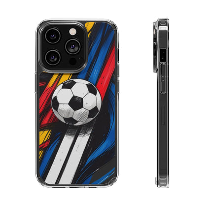 Impact-Resistant Case iPhone Case Soccer Lovers Fun Soccer Ball Pattern Cool Sport Design
