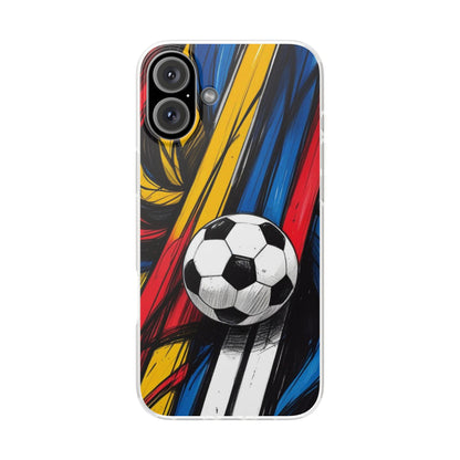Clear Soccer Flex Case For iPhone