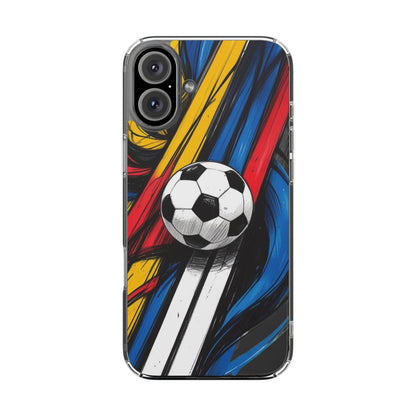 Impact-Resistant Case iPhone Case Soccer Lovers Fun Soccer Ball Pattern Cool Sport Design