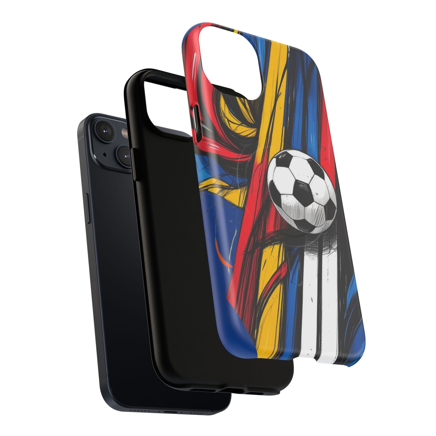 Tough Magnetic Case For iPhone Fun Soccer Ball Pattern Design for Soccer Lovers