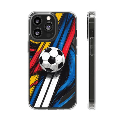 Impact-Resistant Case iPhone Case Soccer Lovers Fun Soccer Ball Pattern Cool Sport Design