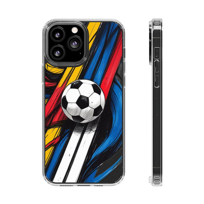 Impact-Resistant Case iPhone Case Soccer Lovers Fun Soccer Ball Pattern Cool Sport Design
