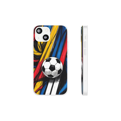Clear Soccer Flex Case For iPhone