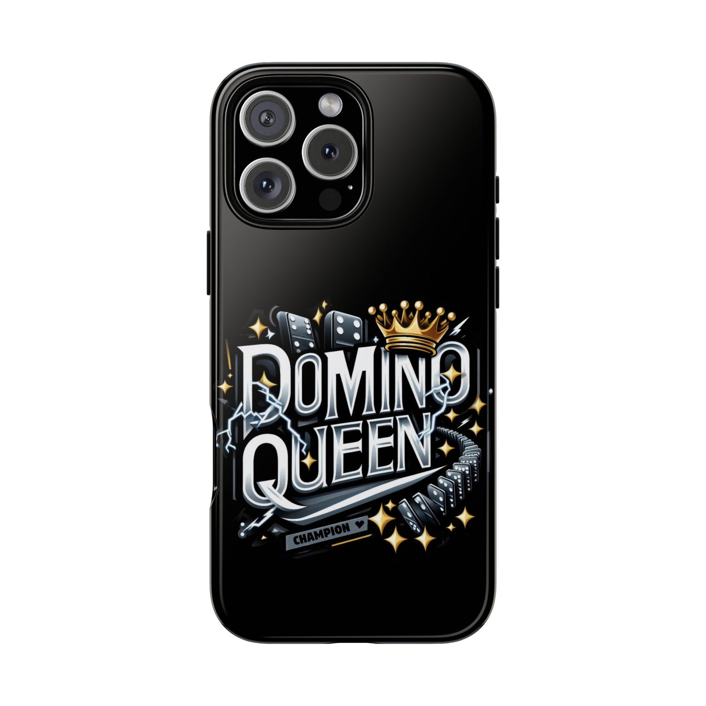 Domino Queen iPhone Tough Case - Dominoes Vibes Phone Case- Women Domino Players
