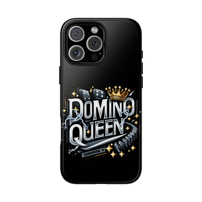 Domino Queen iPhone Tough Case - Dominoes Vibes Phone Case- Women Domino Players
