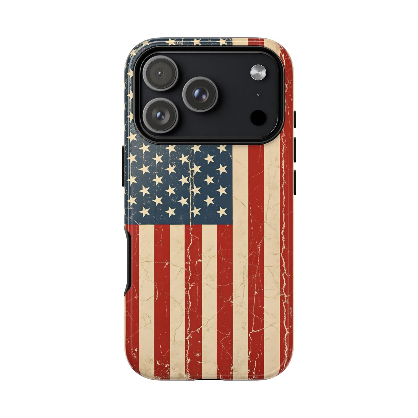 Vintage American Flag Phone Case — Patriotic Tough Case