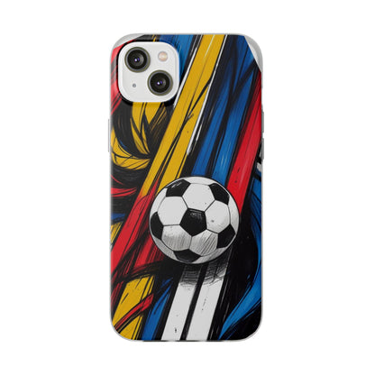 Clear Soccer Flex Case For iPhone