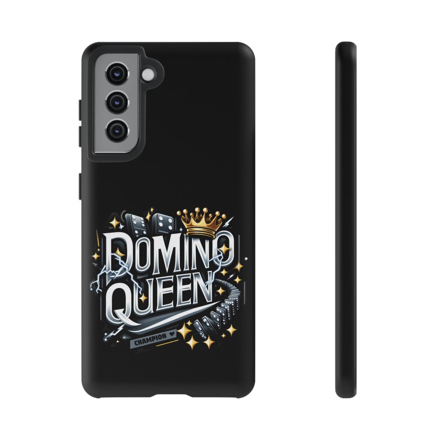 Domino Queen Tough Case For Samsung Galaxy - Dominoes Vibes Phone Case- Women Domino Players
