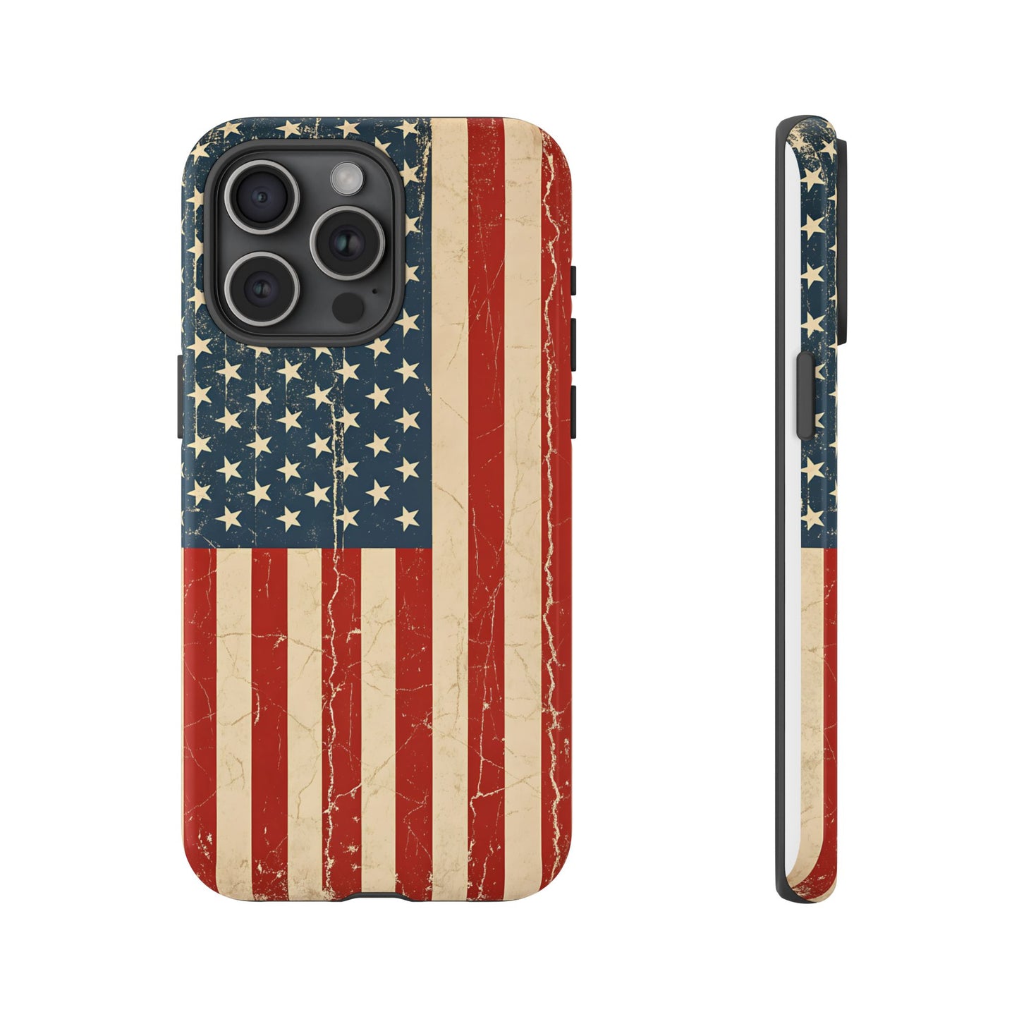 Vintage American Flag Phone Case — Patriotic Tough Case