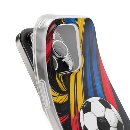 Clear Soccer Flex Case For iPhone