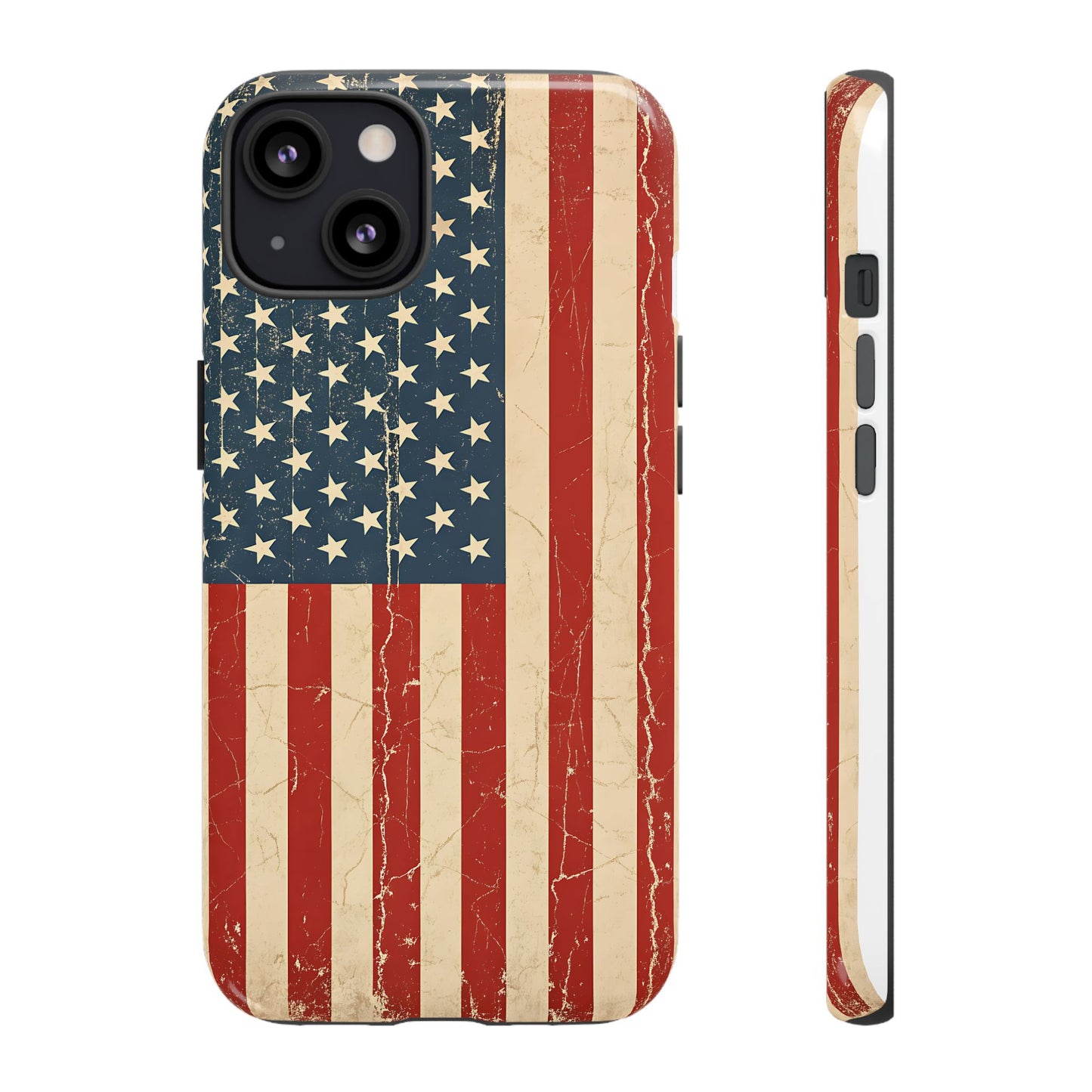 Vintage American Flag Phone Case — Patriotic Tough Case